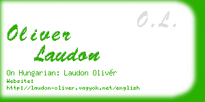 oliver laudon business card